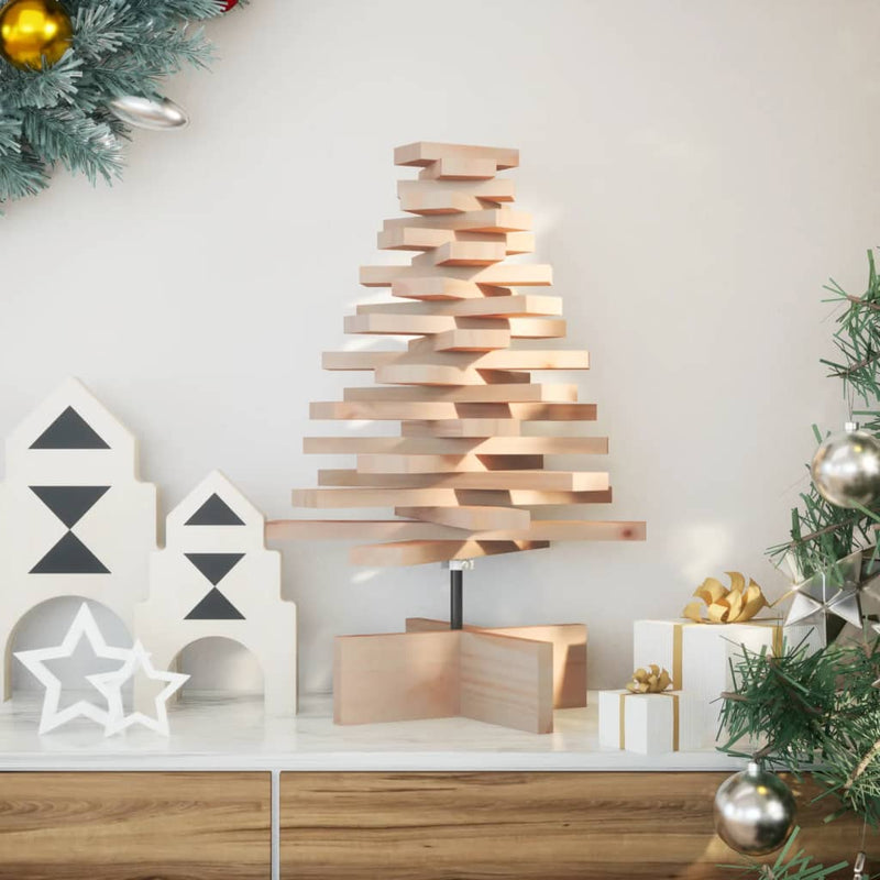 Chargez l'image dans la visionneuse de la galerie, Vidaxl kerstdecoratie kerstboom 60 cm massief grenenhout
