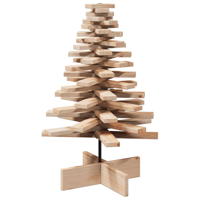 Load image into Gallery viewer, Vidaxl kerstdecoratie kerstboom 80 cm massief grenenhout
