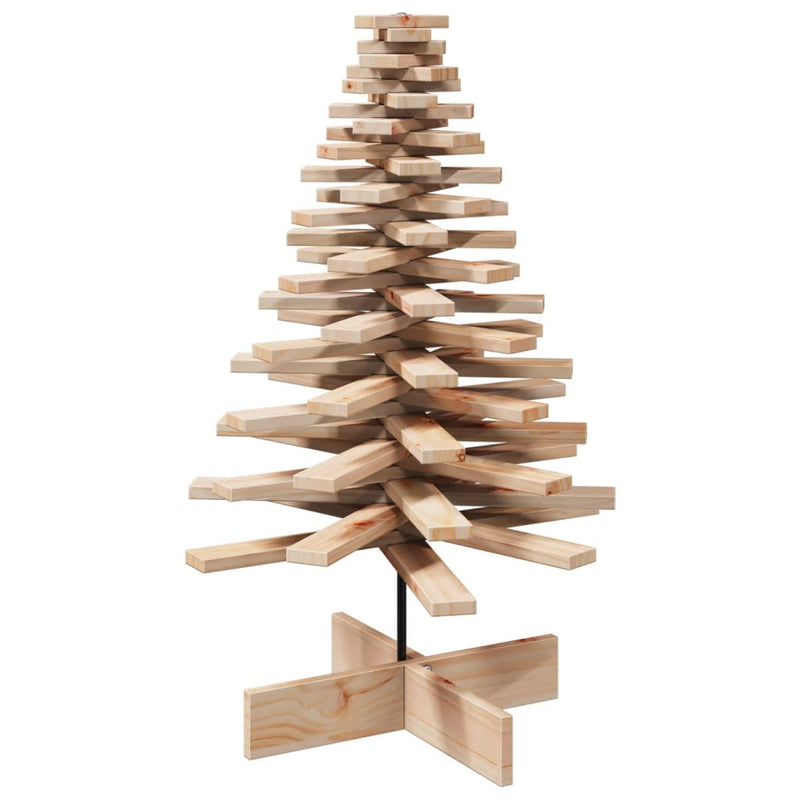 Afbeelding laden in galerijviewer, Vidaxl kerstdecoratie kerstboom 100 cm massief grenenhout
