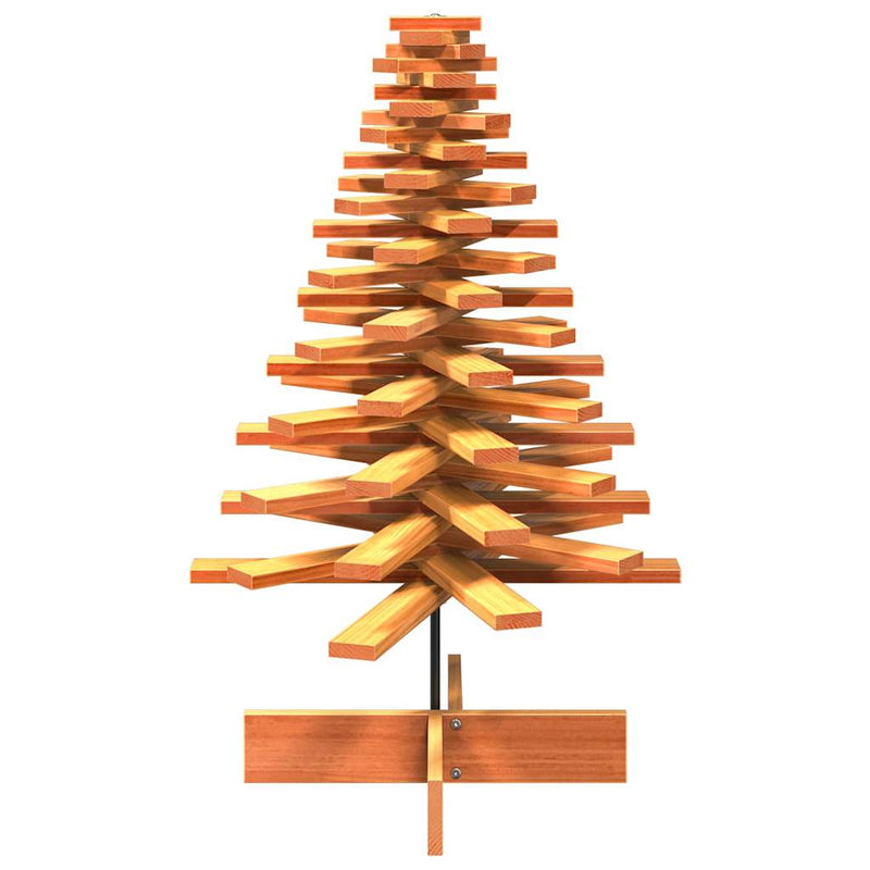 Afbeelding laden in galerijviewer, Vidaxl kerstdecoratie kerstboom 100 cm massief grenenhout wasbruin
