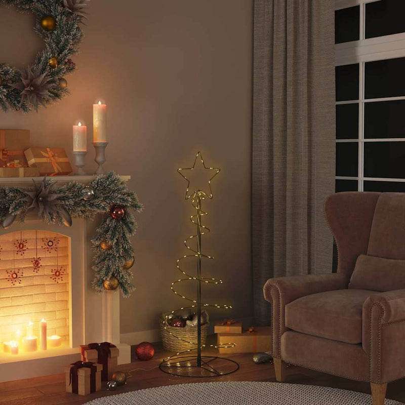 Load image into Gallery viewer, Vidaxl led-kerstboom 80 leds warm wit 120 cm
