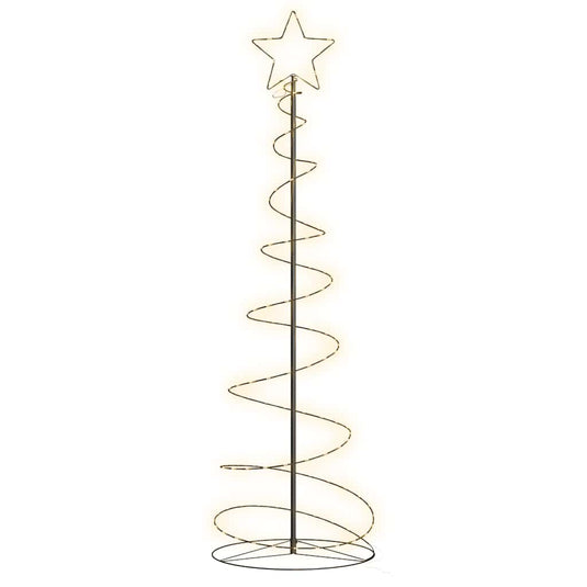 Vidaxl led-kerstboom 120 leds warm wit 180 cm