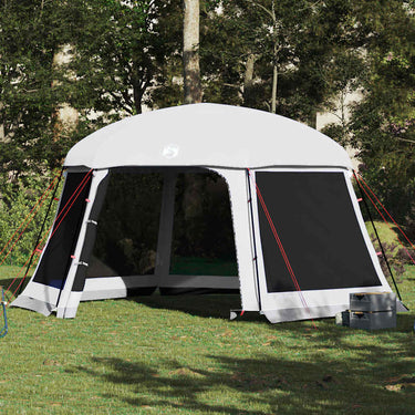 Vidaxl zwembadtent met uitneembare buiten- gaaswanden 512x458 cm grijs