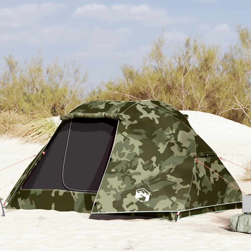Chargez l'image dans la visionneuse de la galerie, Vidaxl vistent 5-persoons waterdicht camouflage
