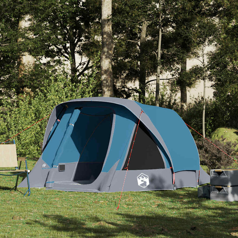 Afbeelding laden in galerijviewer, Vidaxl tent 4-persoons waterdicht blauw
