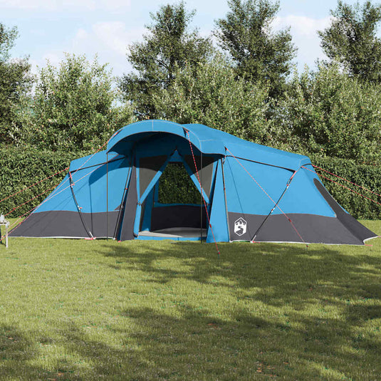 Vidaxl gezinstent met dak blauw en grijs 721 x 335 x 212 cm