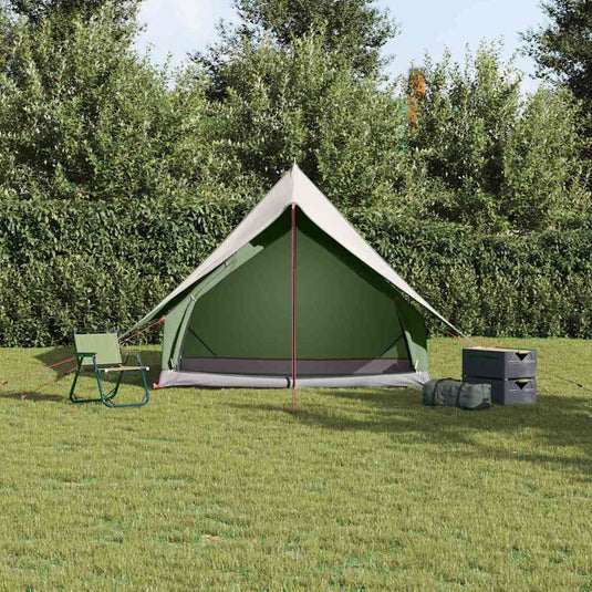 Vidaxl gezinstent met dak groen en wit 315 x 286 x 200 cm