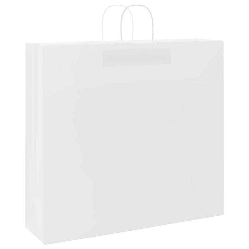 Chargez l'image dans la visionneuse de la galerie, Vidaxl papieren zakken 250 st met hengsels 54x15x49 cm wit
