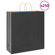 Vidaxl papieren zakken 250 st met hengsels 45x17x48 cm zwart