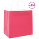 Vidaxl papieren zakken 250 st met hengsels 54x15x49 cm roze