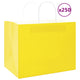 Vidaxl papieren zakken 250 st met hengsels 32x22x24 cm geel