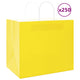 Vidaxl papieren zakken 250 st met hengsels 32x22x28 cm geel
