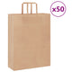 Vidaxl papieren zakken 50 st met hengsels 32x12x42 cm bruin