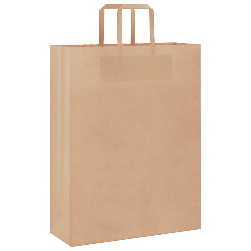 Afbeelding laden in galerijviewer, Vidaxl papieren zakken 50 st met hengsels 32x12x42 cm bruin
