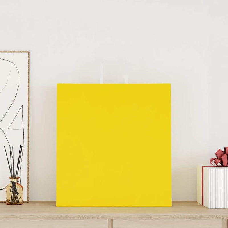 Afbeelding laden in galerijviewer, Vidaxl papieren zakken 250 st met hengsels 45x17x48 cm geel
