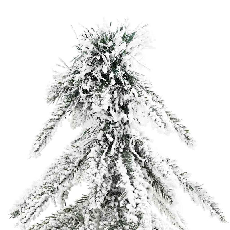 Afbeelding laden in galerijviewer, Vidaxl kunstkerstboom wit 76 x 76 x 180 cm polyethyleen en metaal
