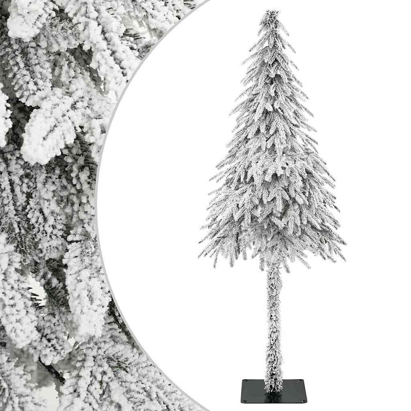 ギャラリービューアに画像をロードする, Vidaxl kunstkerstboom wit 86 x 86 x 210 cm polyethyleen en metaal
