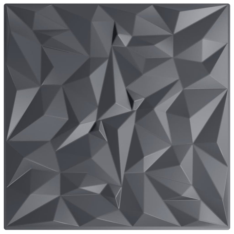 Load image into Gallery viewer, Vidaxl 48 st wandpanelen amethist 12 m² 50x50 cm xps grijs
