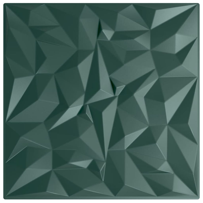 Load image into Gallery viewer, Vidaxl 48 st wandpanelen amethist 12 m² 50x50 cm xps groen

