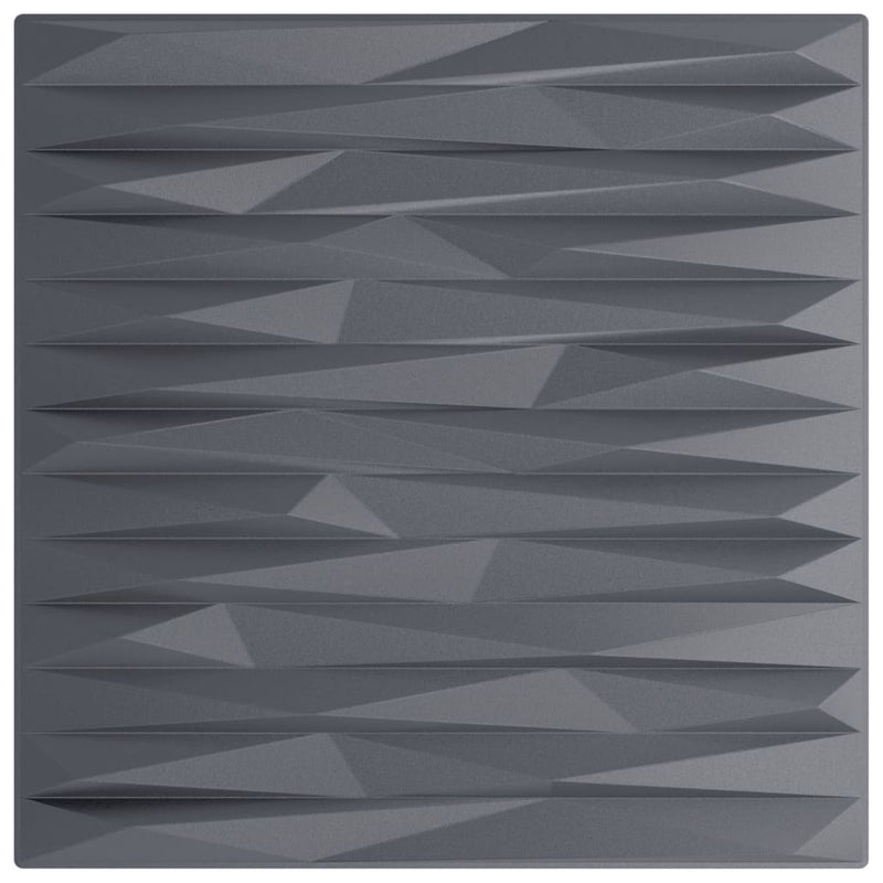 Load image into Gallery viewer, Vidaxl 12 st wandpanelen steen 3 m² 50x50 cm xps grijs
