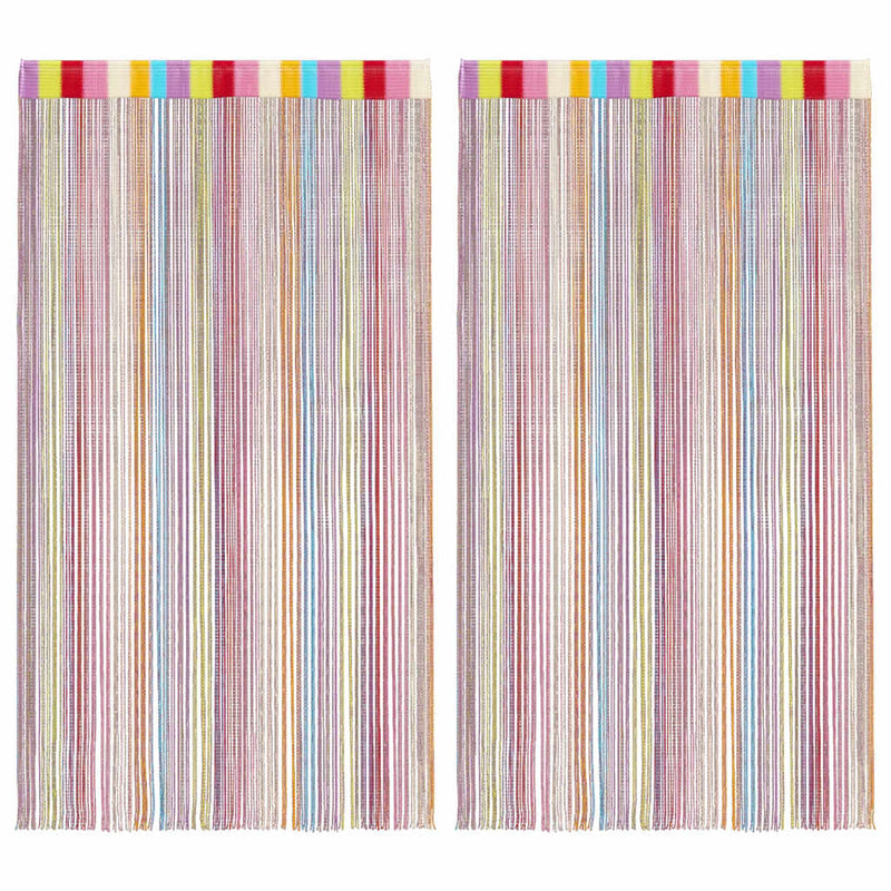 ギャラリービューアに画像をロードする, Vidaxl koordgordijnen 2 st veelkleurig 140x250 cm
