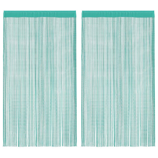 Vidaxl koordgordijnen 2 st turkoois 140x250 cm