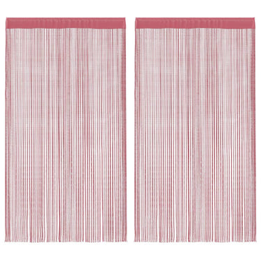 Vidaxl koordgordijnen 2 st 140x250 cm roze