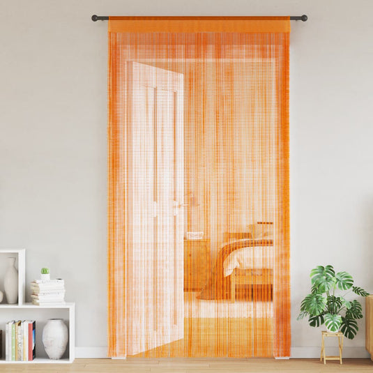 Vidaxl koordgordijnen 2 st 140x250 cm oranje