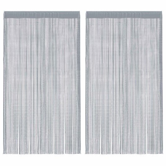 Vidaxl koordgordijnen 2 st 140x250 cm lichtgrijs