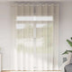 Vidaxl gordijnen voile met doorvoertules 2 st 140x260 cm crèmekleurig