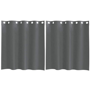 Vidaxl gordijnen voile met doorvoertules 2 st 140x140 cm donkergrijs