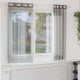 Vidaxl gordijnen voile met doorvoertules 2 st 140x140 cm donkergrijs
