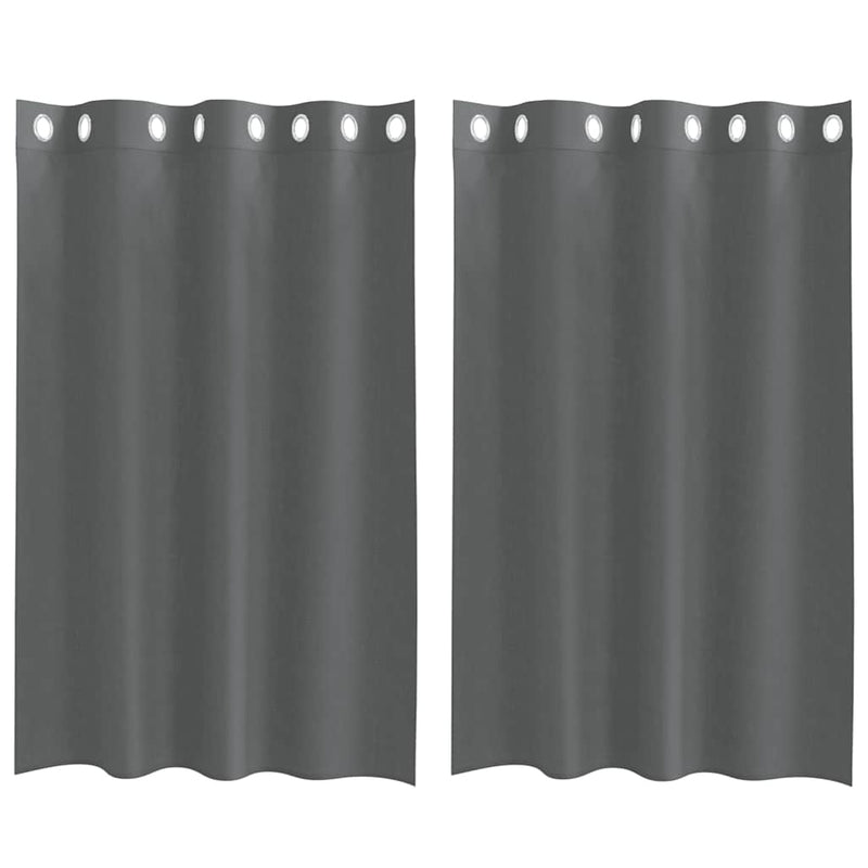 ギャラリービューアに画像をロードする, Vidaxl gordijnen voile met doorvoertules 2 st 140x175 cm donkergrijs
