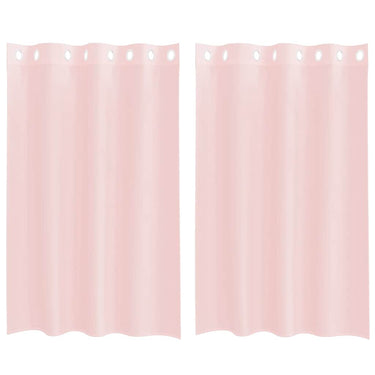 Vidaxl gordijnen voile met doorvoertules 2 st 140x175 cm lichtroze