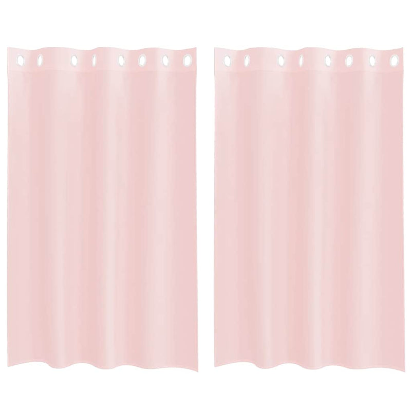 ギャラリービューアに画像をロードする, Vidaxl gordijnen voile met doorvoertules 2 st 140x175 cm lichtroze
