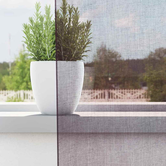 Vidaxl gordijnen voile met doorvoertules 2 st 140x225 cm paars