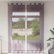 Vidaxl gordijnen voile met doorvoertules 2 st paars 140x260 cm