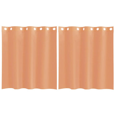 Vidaxl gordijnen voile met doorvoertules 2 st terracotta