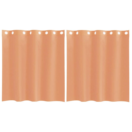 Vidaxl gordijnen voile met doorvoertules 2 st terracotta
