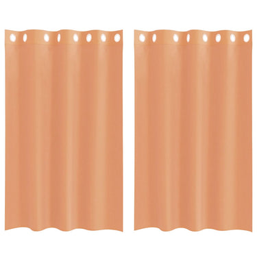 Vidaxl gordijnen voile met doorvoertules 2 st terracotta