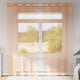 Vidaxl gordijnen voile met doorvoertules 2 st terracotta