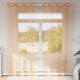 Vidaxl gordijnen voile met doorvoertules 2 st terracotta