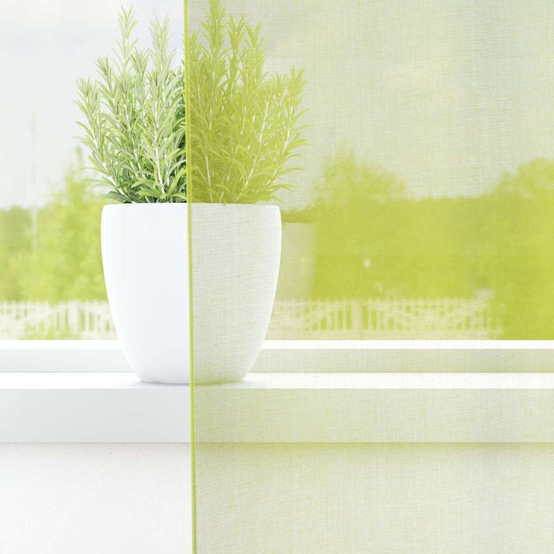 Afbeelding laden in galerijviewer, Vidaxl gordijnen voile met roedezakken 2 st appelgroen

