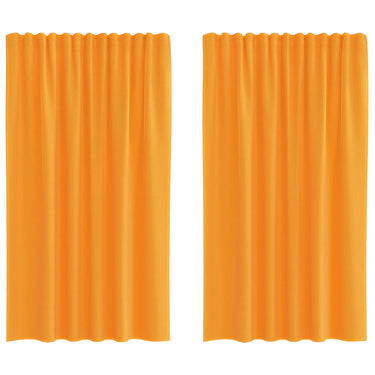 Vidaxl gordijnen voile met roedezakken 2 st oranje