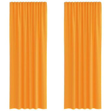 Vidaxl gordijnen voile met roedezakken 2 st oranje