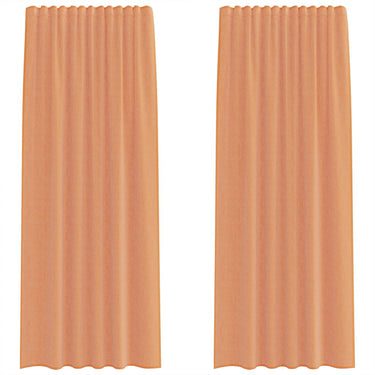 Vidaxl voile gordijnen met roedezakken 2 st terracotta