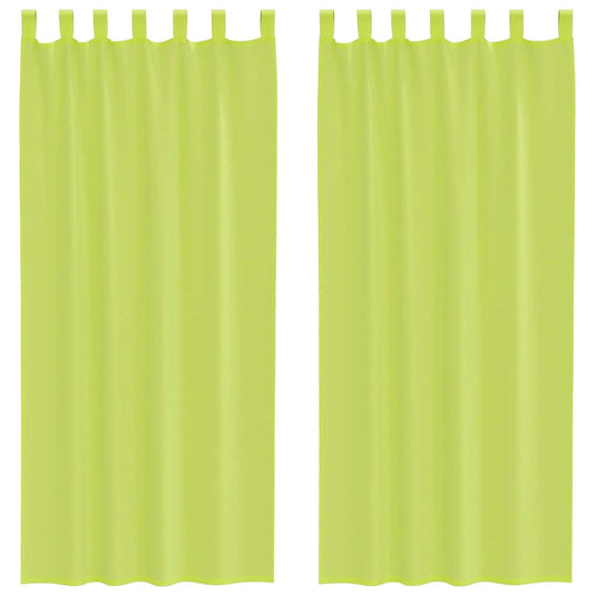 Vidaxl gordijnen voile met lipje top 2 st appelgroen