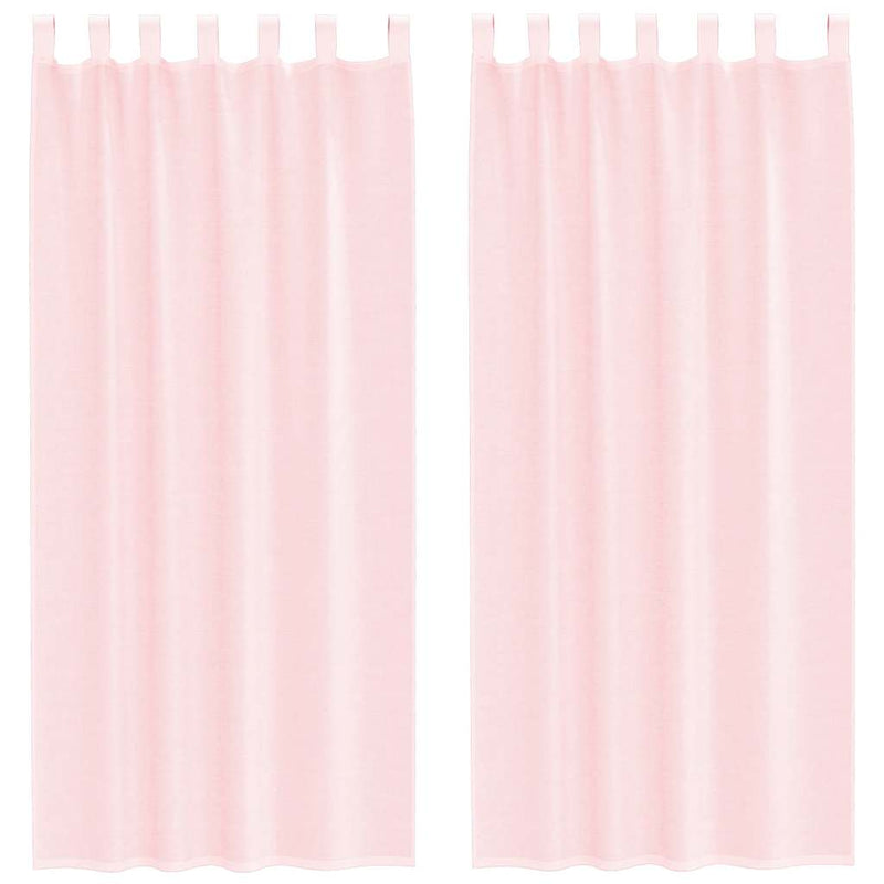 ギャラリービューアに画像をロードする, Vidaxl gordijnen voile met lussen 2 st 140x225 cm lichtroze
