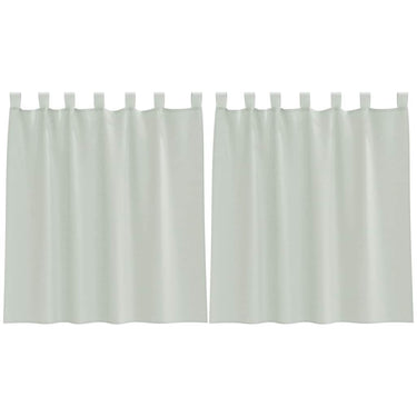 Vidaxl gordijnen voile met lussen 2 st 140x140 cm lichtgrijs