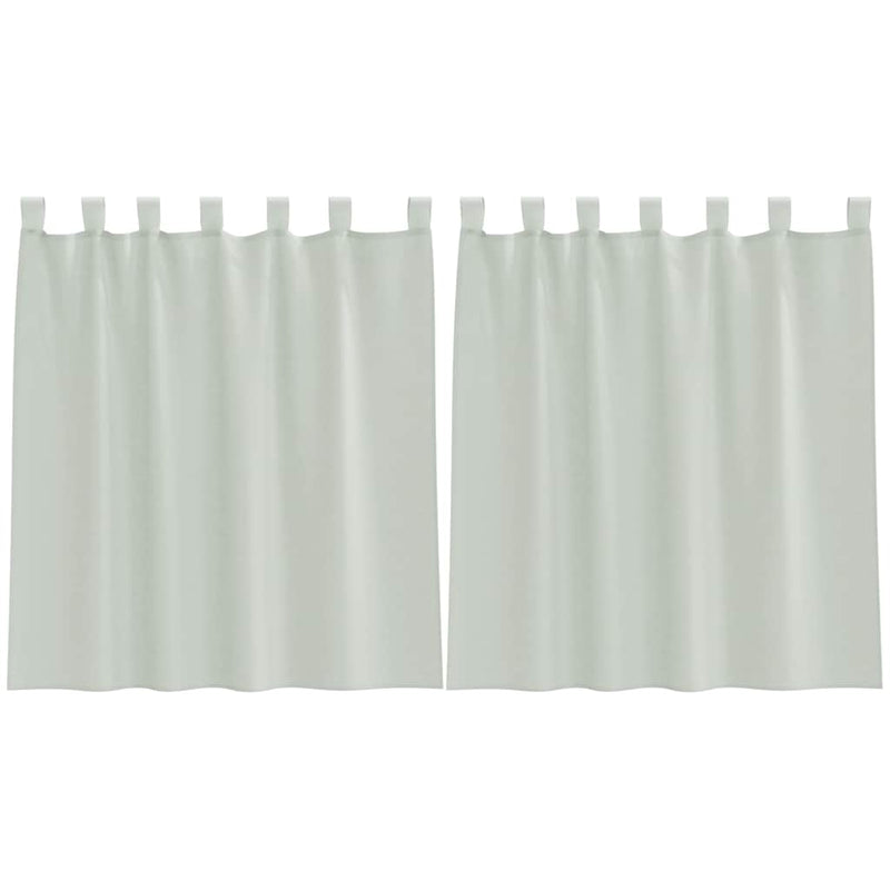 Afbeelding laden in galerijviewer, Vidaxl gordijnen voile met lussen 2 st 140x140 cm lichtgrijs

